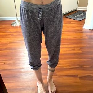 Victoria secret pajama-like pants with elastic waist + pant legs that sit midcaf